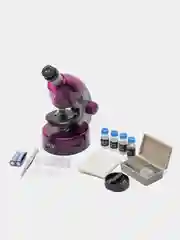 Микроскоп Levenhuk LabZZ M101 AmethystАметист Микроскоп для школьника с набором для опытов