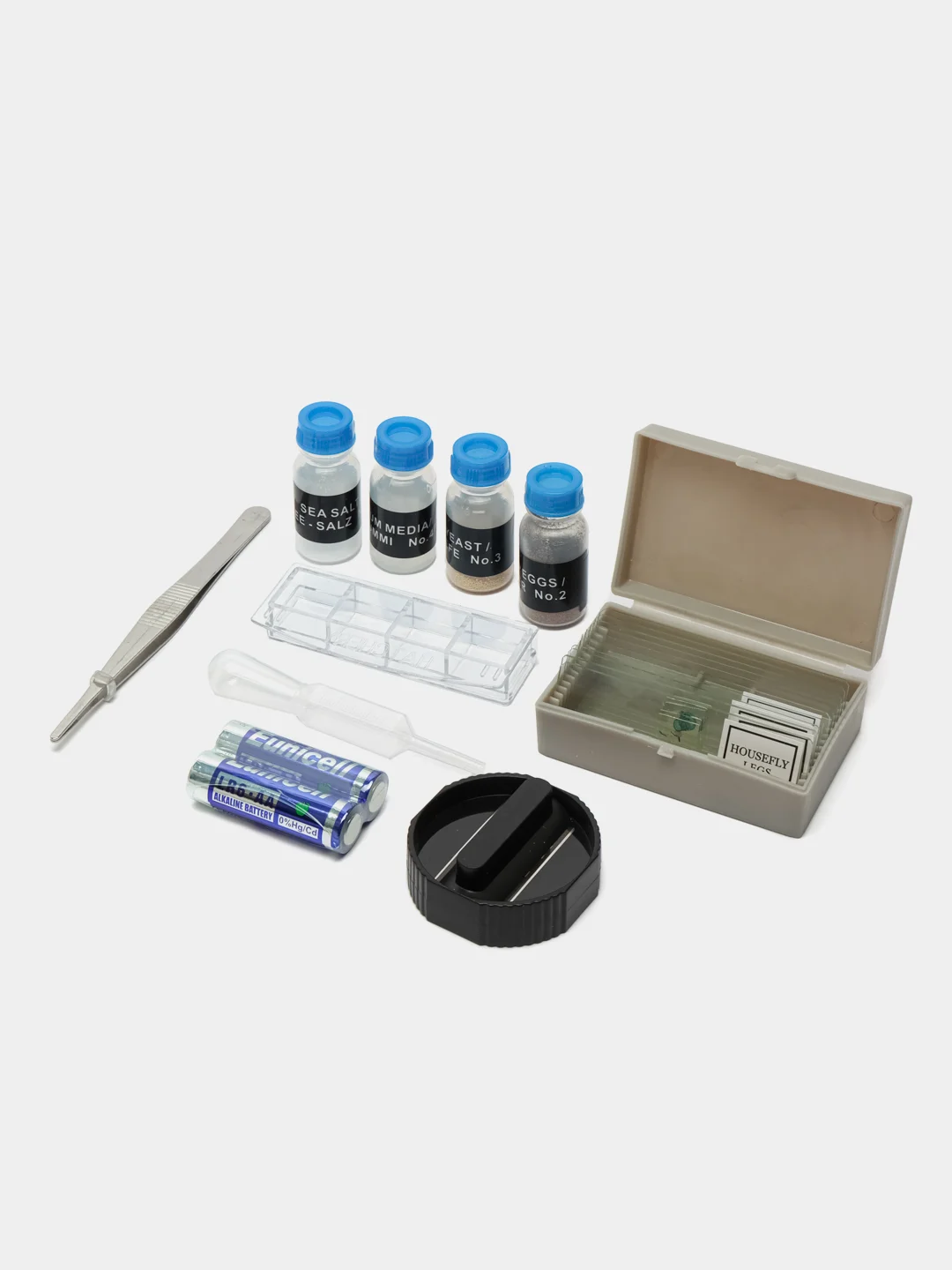 Микроскоп Levenhuk LabZZ M101 AmethystАметист Микроскоп для школьника с набором для опытов