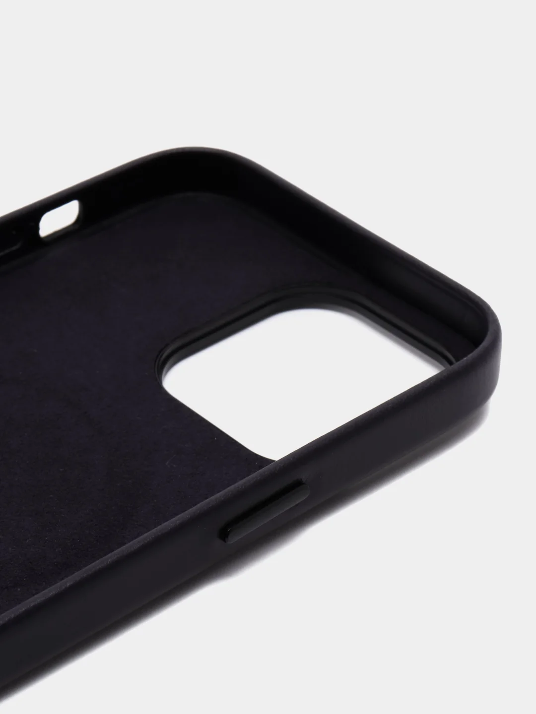 Синий чехол MagSafe для Apple iPhone 14 Pro Max кожаный BROSCORP из натуральной кожи защитный
