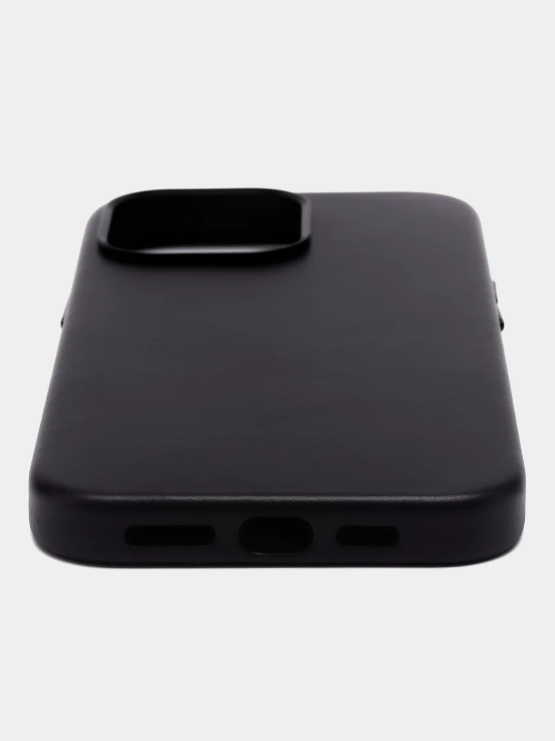 Синий чехол MagSafe для Apple iPhone 14 Pro Max кожаный BROSCORP из натуральной кожи защитный