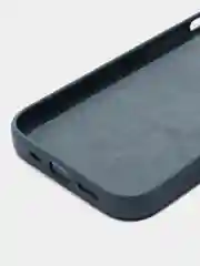 Синий чехол MagSafe для Apple iPhone 14 кожаный BROSCORP из натуральной кожи с защитой камер