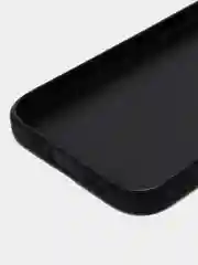 Черный чехол для iPhone 15 силиконовый BROSCORP матовый/ прозрачный тонкий c защитой камер бортик