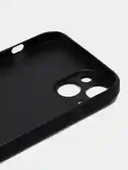 Черный чехол для iPhone 15 Plus силиконовый BROSCORP матовый/ прозрачный, тонкий, c защитой камер