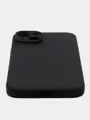 Черный чехол для iPhone 15 Plus силиконовый BROSCORP матовый/ прозрачный, тонкий, c защитой камер