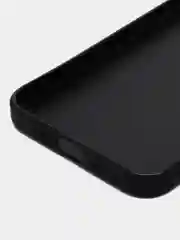 Черный чехол для iPhone 15 Pro Max силиконовый BROSCORP, матовый/ прозрачный, бортик- защита камер