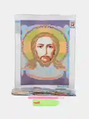 Алый алмазная мозаика-икона "Иисус Христос"