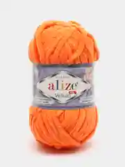 Рыжий пряжа плюшевая Alize Velluto