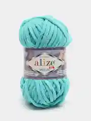 Тёмно-бирюзовый пряжа плюшевая Alize Velluto
