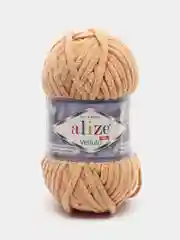 Тёмно-коричневый пряжа плюшевая Alize Velluto
