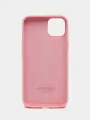 Пудровый чехол Silicone Case для iPhone 14, 14 Plus, 14 Pro, 14 Pro Max, с закрытым низом