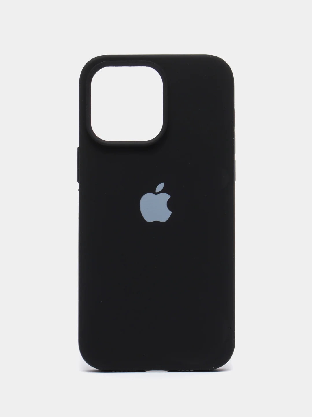 Черный чехол Silicone Case для iPhone 14, 14 Plus, 14 Pro, 14 Pro Max, с закрытым низом