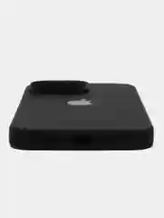 Черный чехол Silicone Case для iPhone 14, 14 Plus, 14 Pro, 14 Pro Max, с закрытым низом
