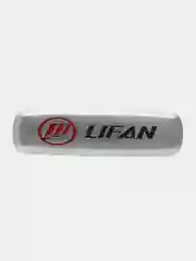 Комплект шильдиков металлических с эмблемой авто "LIFAN" и  4 винтовыми креплениями (Пара)