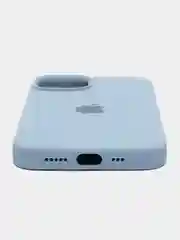 Небесно-голубой чехол Silicone Case для iPhone 14, 14 Plus, 14 Pro, 14 Pro Max, с закрытым низом