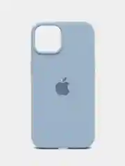 Небесно-голубой чехол Silicone Case для iPhone 14, 14 Plus, 14 Pro, 14 Pro Max, с закрытым низом