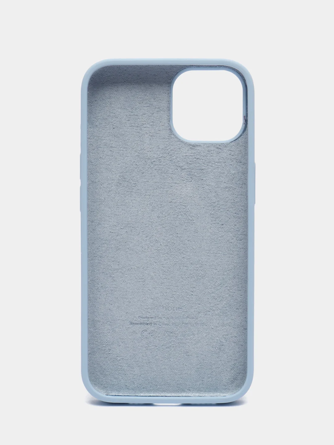 Небесно-голубой чехол Silicone Case для iPhone 14, 14 Plus, 14 Pro, 14 Pro Max, с закрытым низом