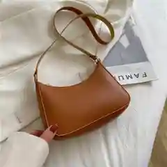 Розовый сумка-багет на плечо