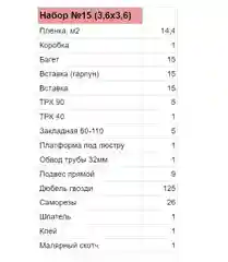 Натяжной потолок своими руками, комплект