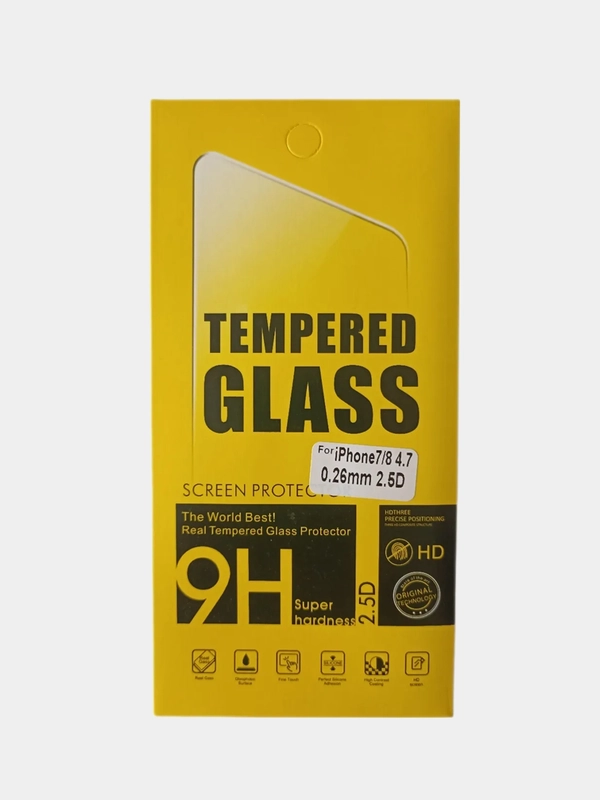 Защитное стекло на экран Tempered Glass Protector 2.5D для iPhone  7/8- прозрачное