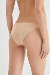 Бежевый трусы женские Infinity Lingerie базовые, классические, с необработанным срезом
