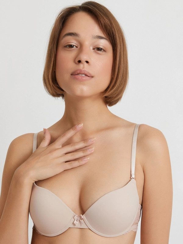Бюстгальтер женский Infinity Lingerie Push-up базовый, с чашками на косточках