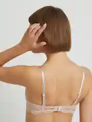 Бежевый бюстгальтер женский Infinity Lingerie Push-up базовый, с чашками на косточках