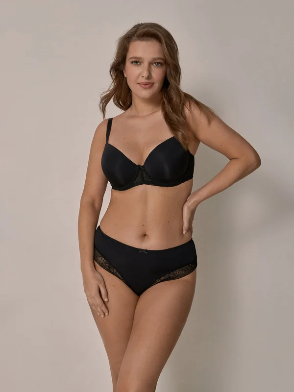Черный бюстгальтер женский Infinity Lingerie T-shirt, с формованными чашками
