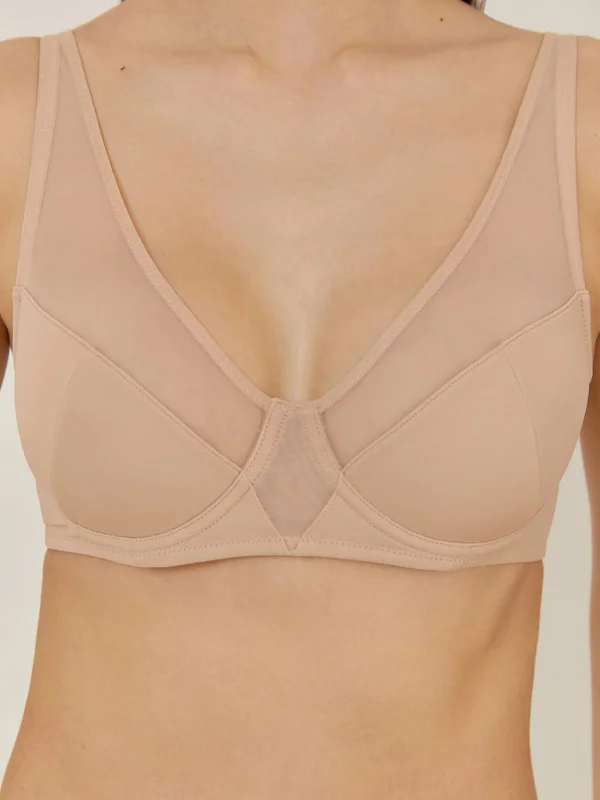 Бежевый бюстгальтер женский Infinity Lingerie с мягкой чашкой на косточках