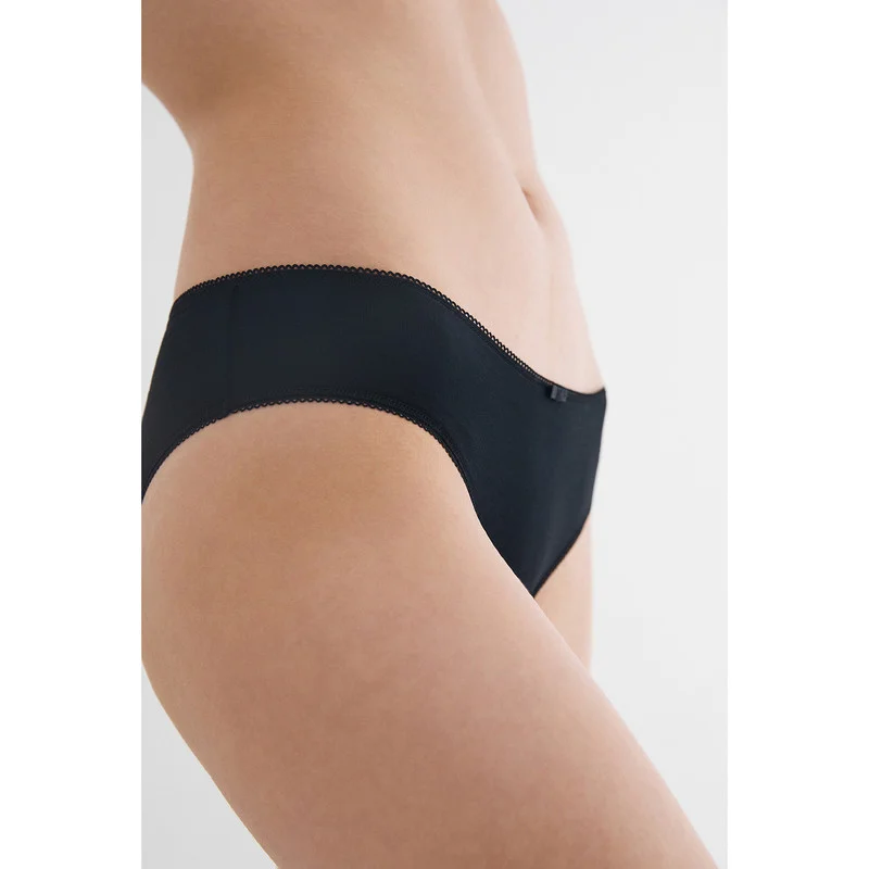 Черный трусы слипы женские Infinity Lingerie хлопковые, 3 шт