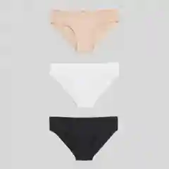 Бежевый трусы слипы женские Infinity Lingerie хлопковые, 3 шт