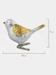 Украшение ёлочное "Птички", 2 штуки ЗОЛОТАЯ СКАЗКА, 590895