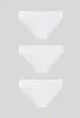 Белый трусы женские Infinity Lingerie слипы, из эластичного хлопкового полотна, 3 шт