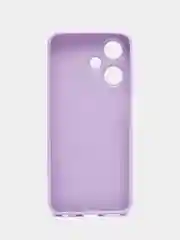 Сиреневый чехол BROSCORP для Infinix Hot 30 Play, матовый, силиконовый, тонкий, бортик вокруг камер