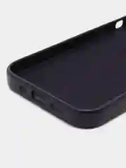 Черный чехол MagSafe для Apple iPhone 14 кожаный BROSCORP из натуральной кожи с защитой камер