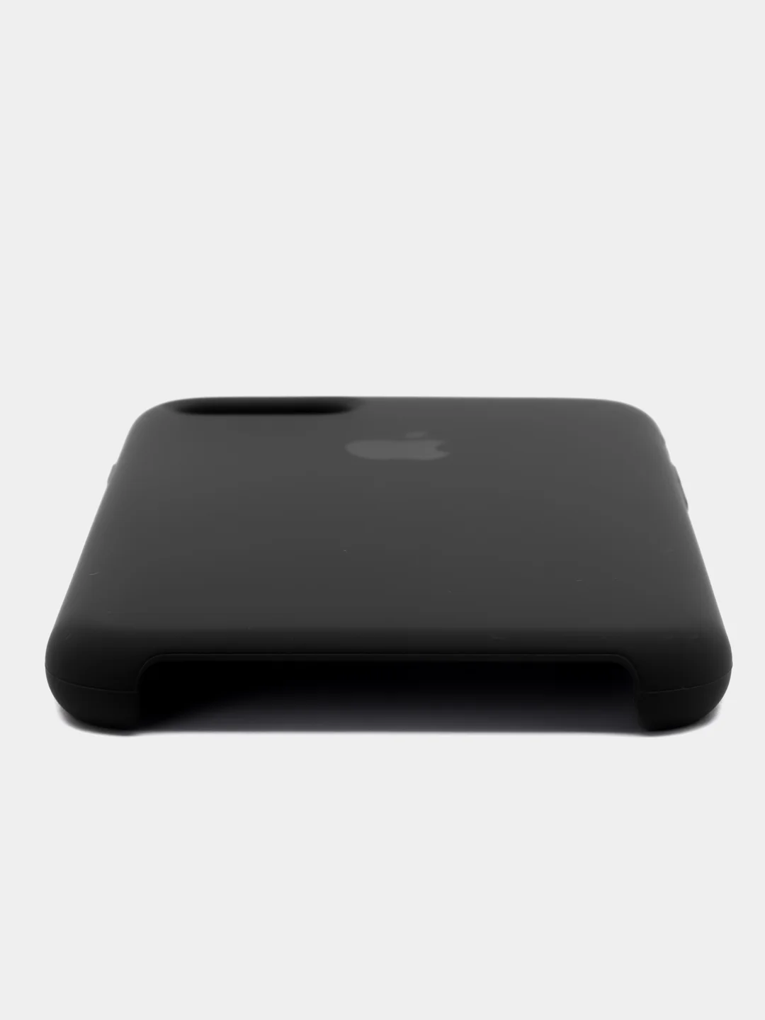 Угольный чехол Silicone Case для iPhone 7, 8, SE 2020, с открытым низом