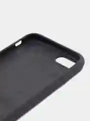 Угольный чехол Silicone Case для iPhone 7, 8, SE 2020, с открытым низом