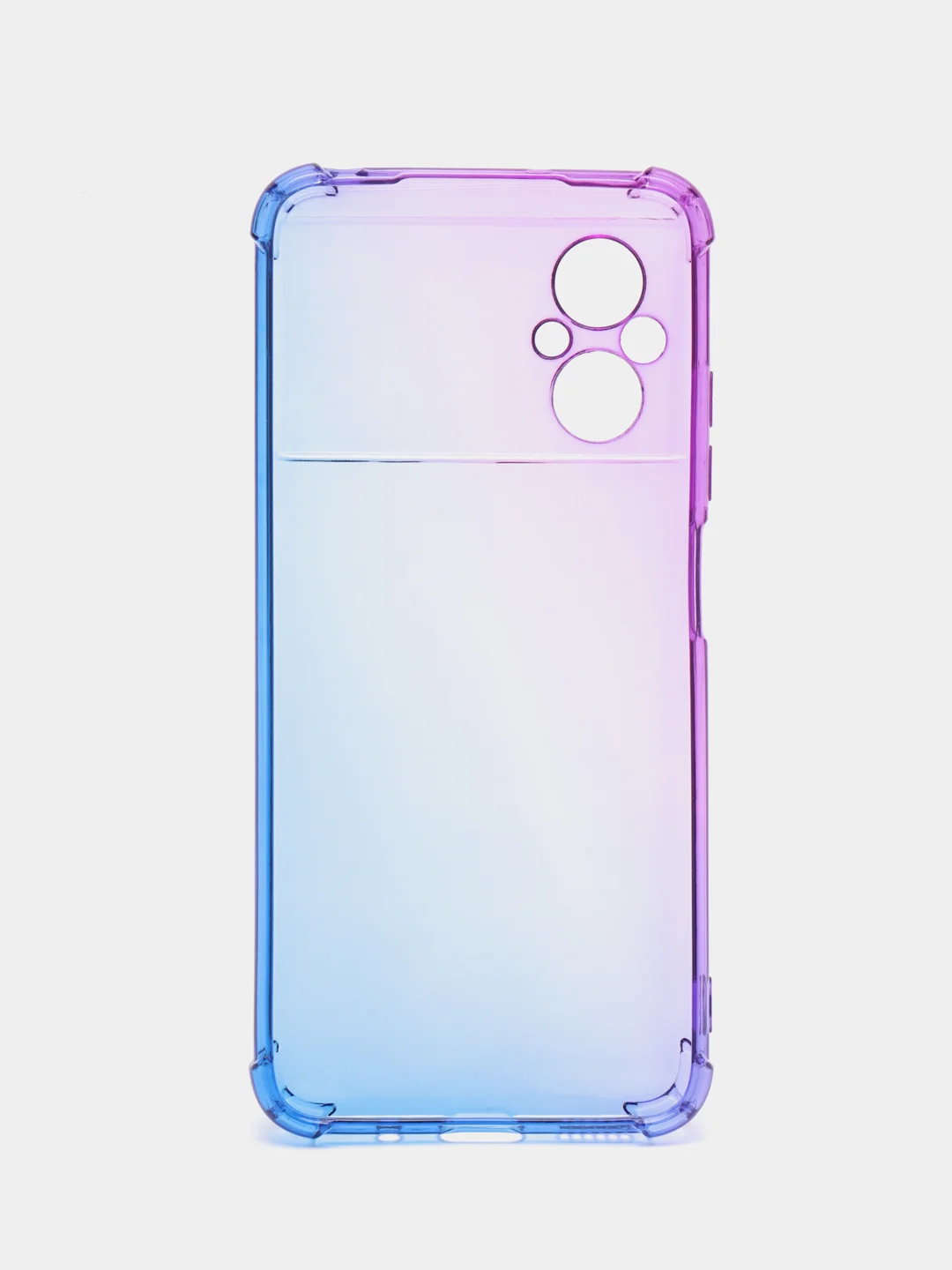 Фиолетовый противоударный чехол для Xiaomi Poco M5 силиконовый Broscorp, с усиленными углами