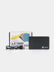 Черный кейс для жесткого диска пластиковый SSD HDD 2.5 корпус USB 3.0 внешний жд бокс