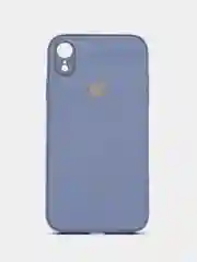 Небесно-голубой чехол силиконовый для iPhone 7 / 8 / 11 / 12 / 13 / 14 / Plus / Pro Max, со стеклянной панелью