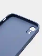 Небесно-голубой чехол силиконовый для iPhone 7 / 8 / 11 / 12 / 13 / 14 / Plus / Pro Max, со стеклянной панелью