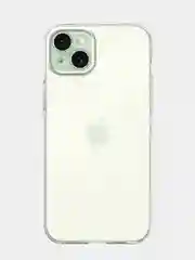 Прозрачный чехол + стекло для iPhone 15 Plus силиконовый ROSCO прозрачный с бортиком- защитой камер