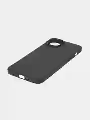 Черный чехол для iPhone 15 Plus, 15+ силиконовый ROSCO матовый тонкий c бортиком- защитой камер