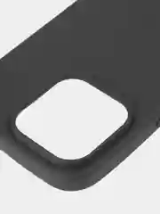 Черный чехол для iPhone 15 Pro силиконовый ROSCO матовый тонкий c бортиком- защитой вокруг камер