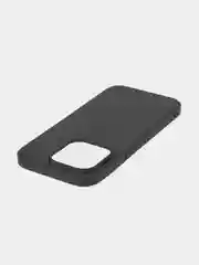 Черный чехол для iPhone 15 Pro силиконовый ROSCO матовый тонкий c бортиком- защитой вокруг камер
