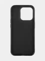 Черный чехол для iPhone 15 Pro силиконовый ROSCO матовый тонкий c бортиком- защитой вокруг камер