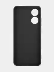 Бирюзовый чехол для Oppo A78 силиконовый ROSCO матовый тонкий с бортиком защитой камер, разные цвета