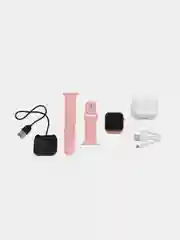 Белый умные часы Smart Watch 8 DM01, наушники в комплекте