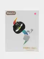 Розовый умные часы Smart Watch T900PRO MAX L, наушники в комплекте