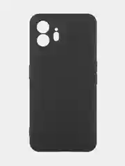Черный защитный чехол для Nothing Phone 2 силиконовый ROSCO матовый, тонкий, бортик вокруг камер