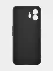 Черный защитный чехол для Nothing Phone 2 силиконовый ROSCO матовый, тонкий, бортик вокруг камер